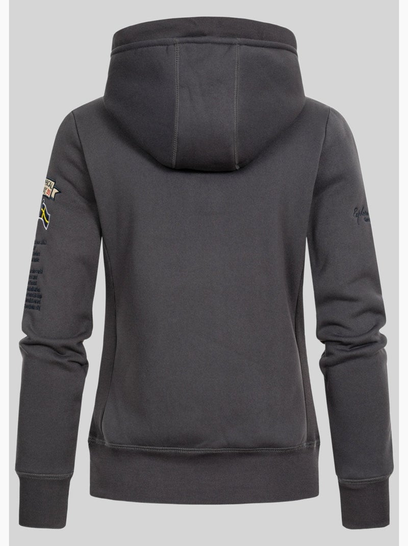 Sweat à capuche gymclass – geographical norway Gris foncé - Kiabi