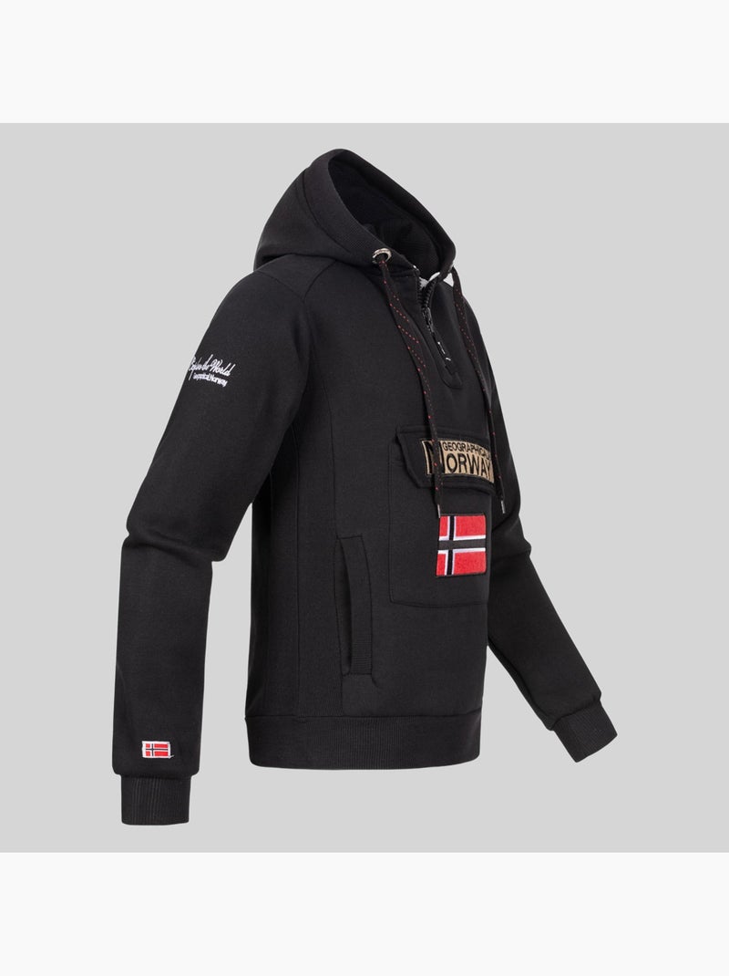 Sweat à capuche gymclass – geographical norway Noir - Kiabi