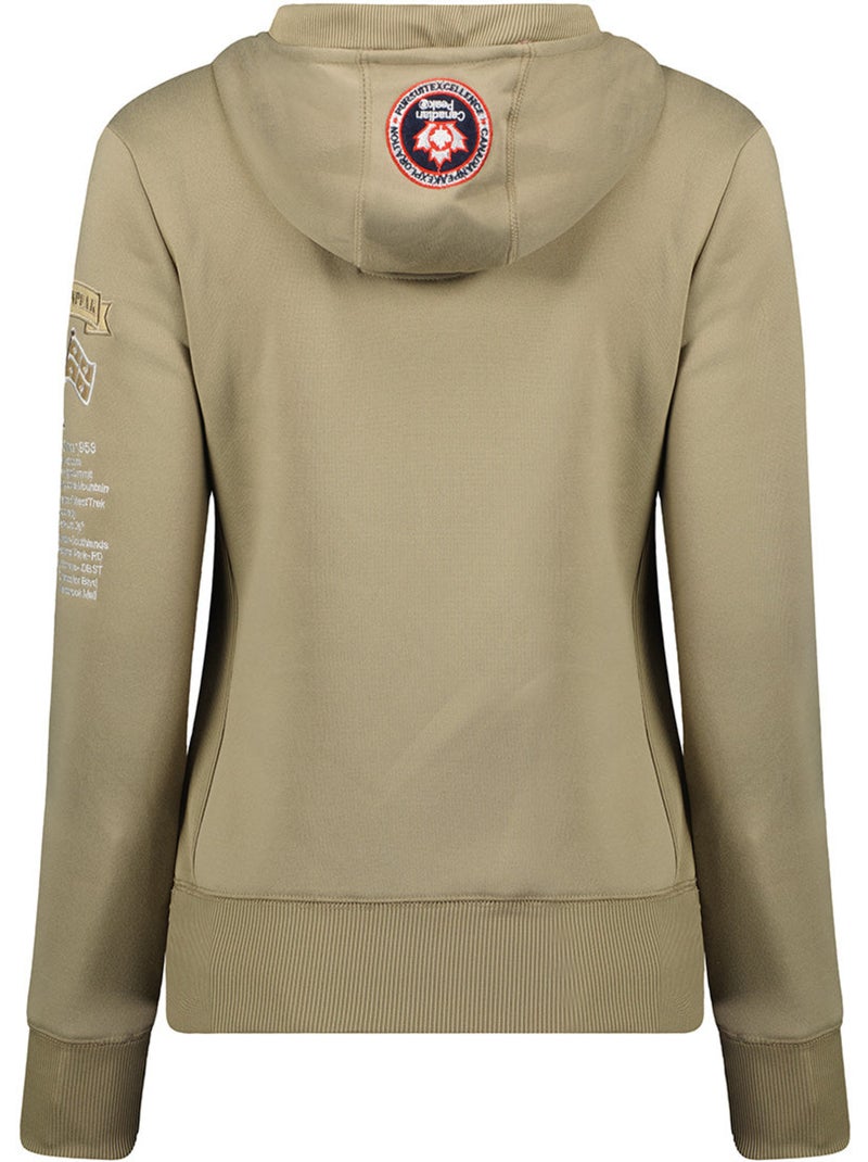 Sweat à capuche gyrelle – canadian peak Beige - Kiabi