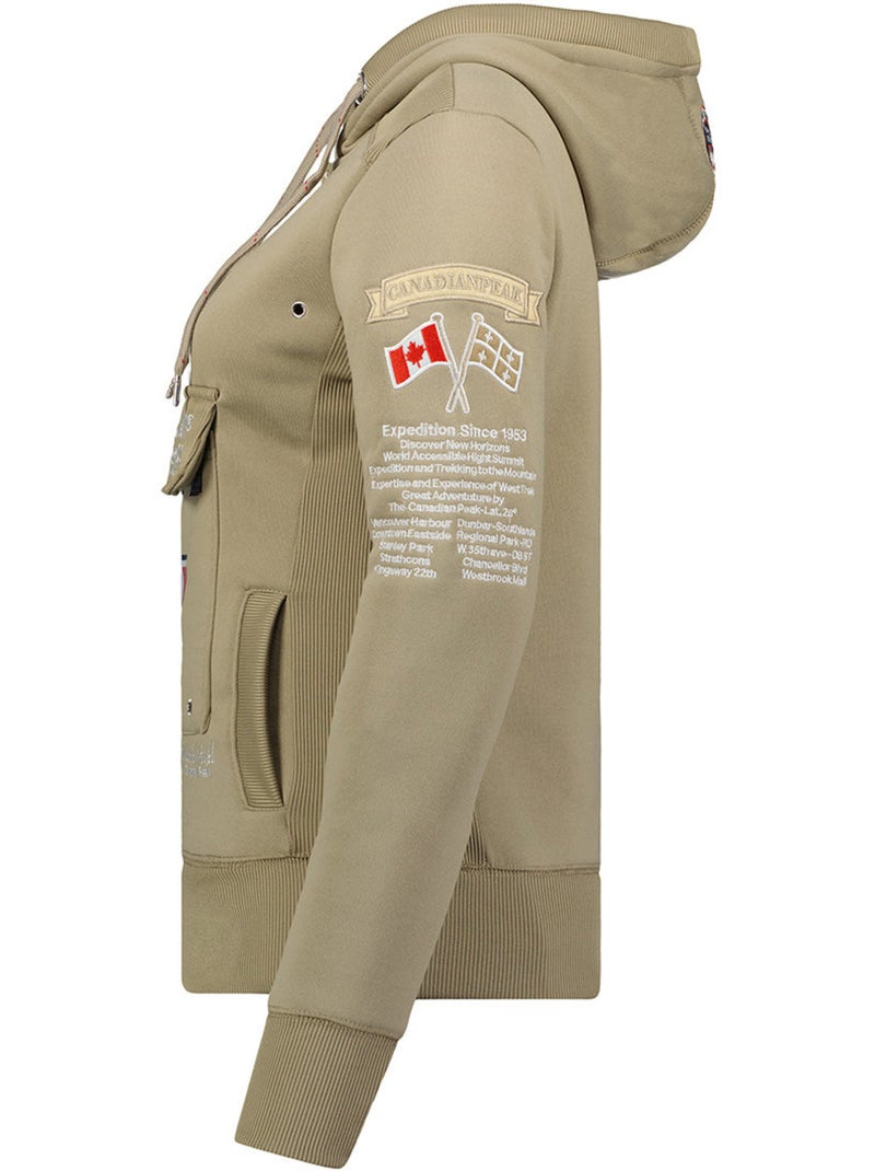 Sweat à capuche gyrelle – canadian peak Beige - Kiabi