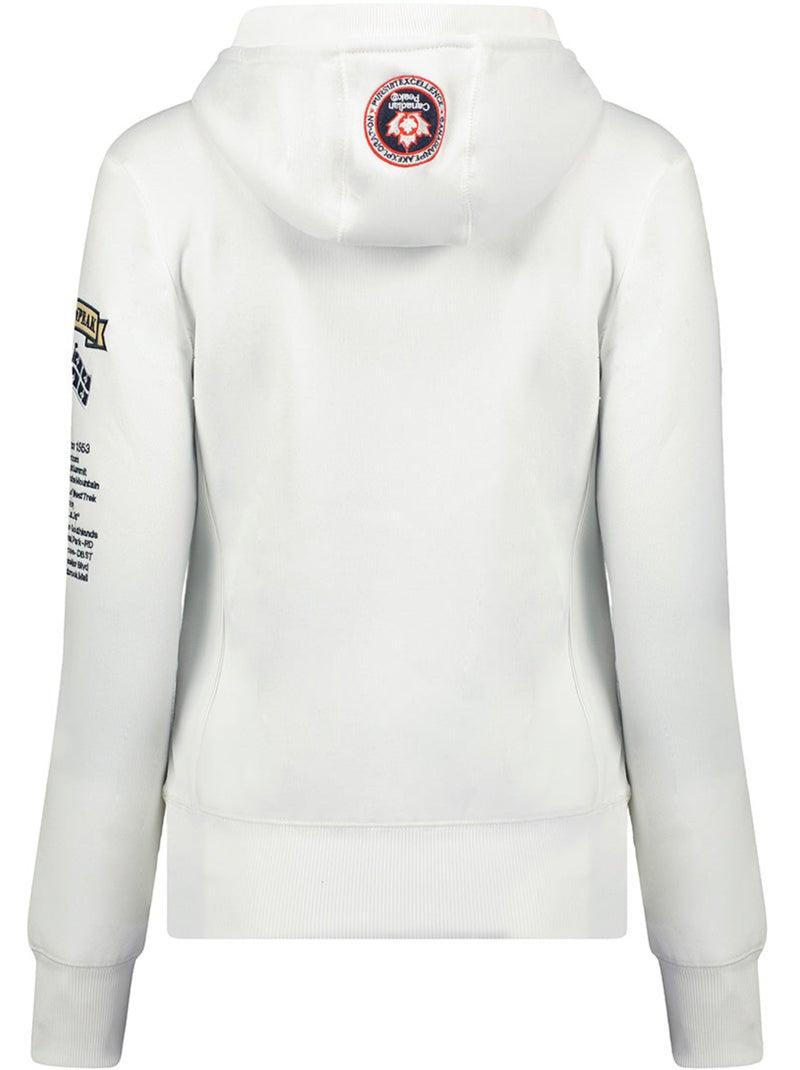 Sweat à capuche gyrelle – canadian peak Blanc - Kiabi