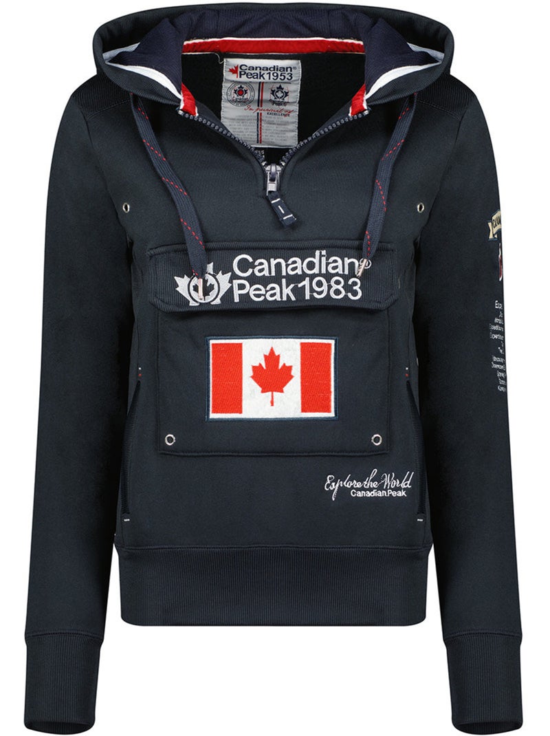 Sweat à capuche gyrelle – canadian peak Bleu marine - Kiabi