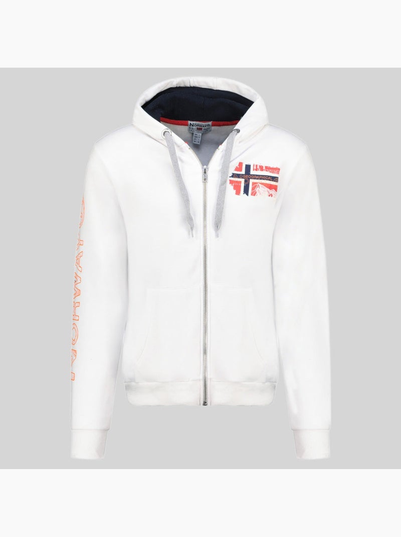 Sweat à capuche gysuis – geographical norway Blanc - Kiabi