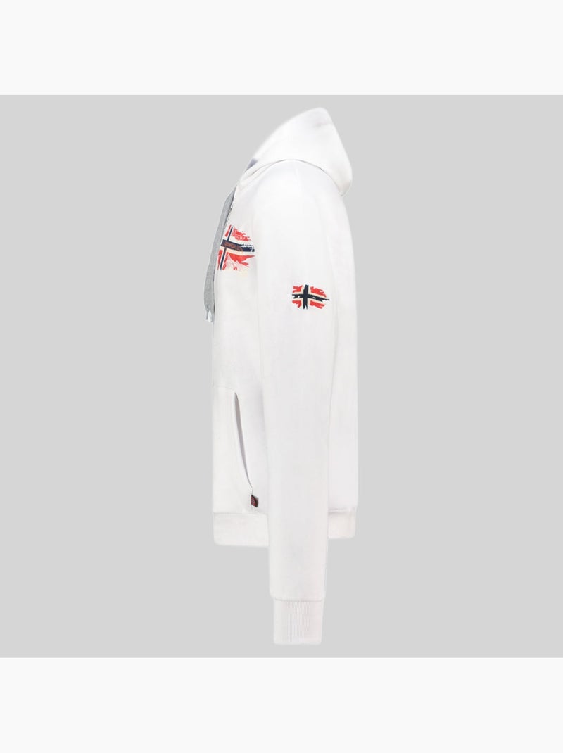 Sweat à capuche gysuis – geographical norway Blanc - Kiabi