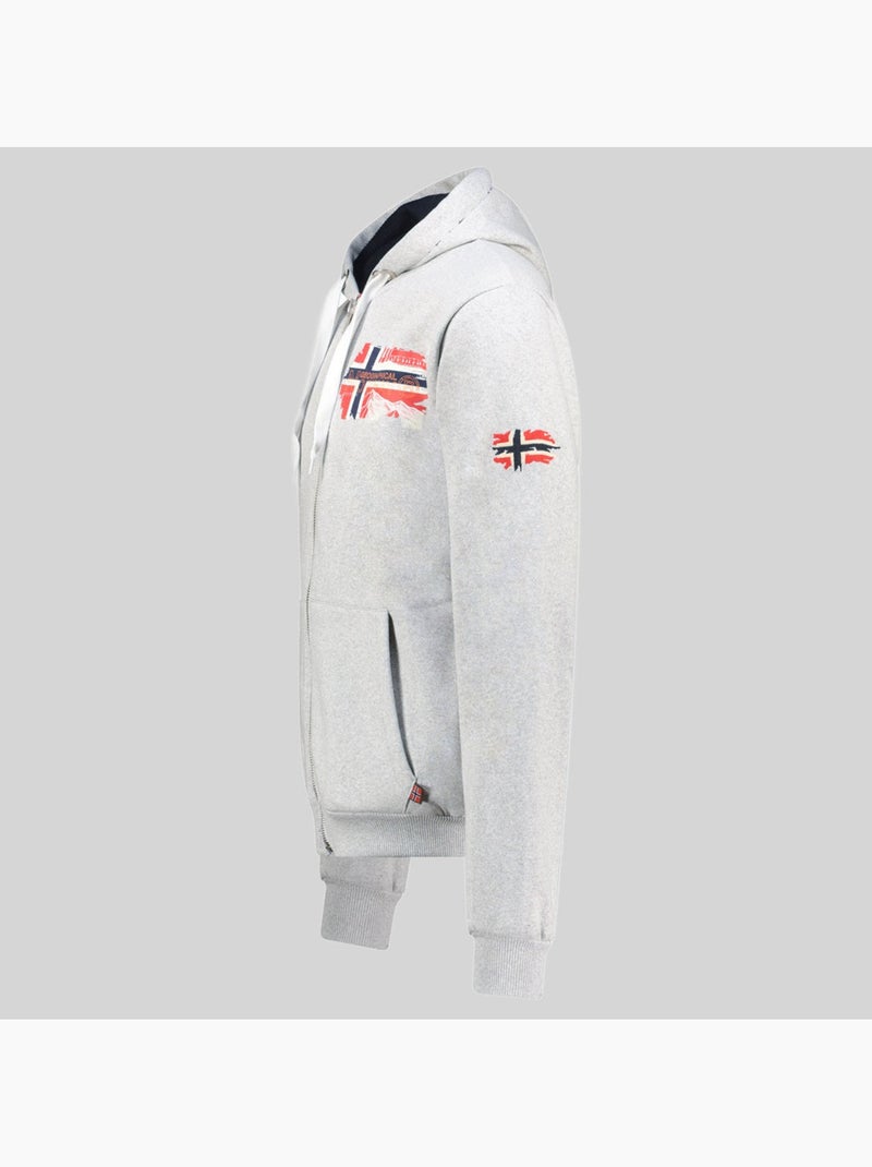 Sweat à capuche gysuis – geographical norway Gris clair - Kiabi