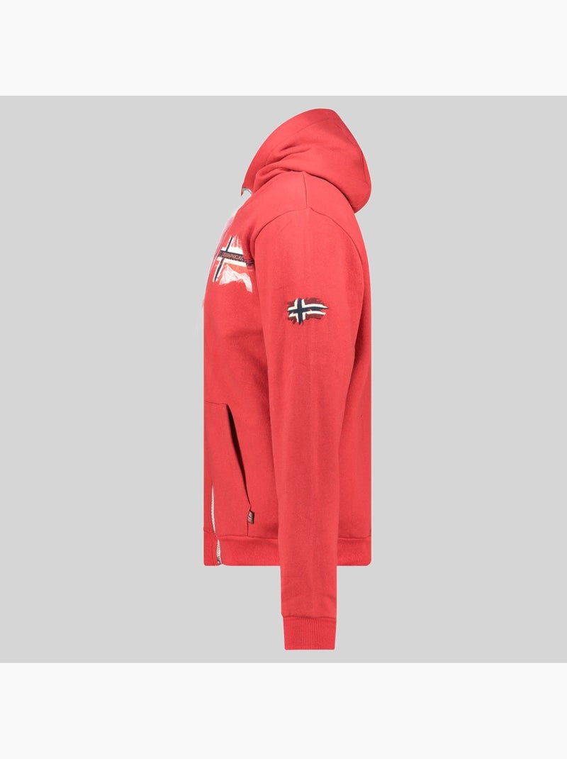Sweat à capuche gysuis – geographical norway Rouge - Kiabi