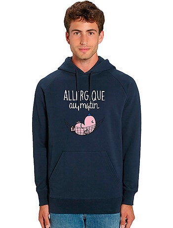 Sweat à capuche Homme - ALLERGIQUE AU MATIN