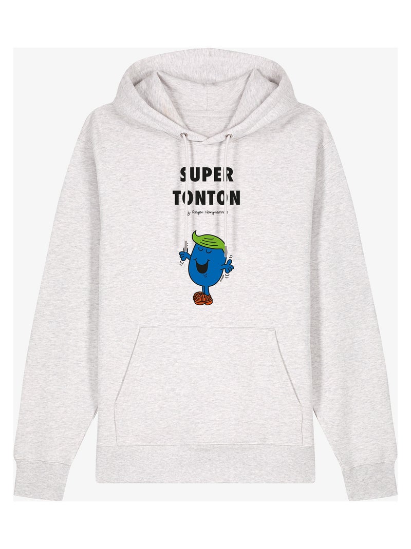 Sweat à capuche Homme - SUPER TONTON 3 Beige - Kiabi