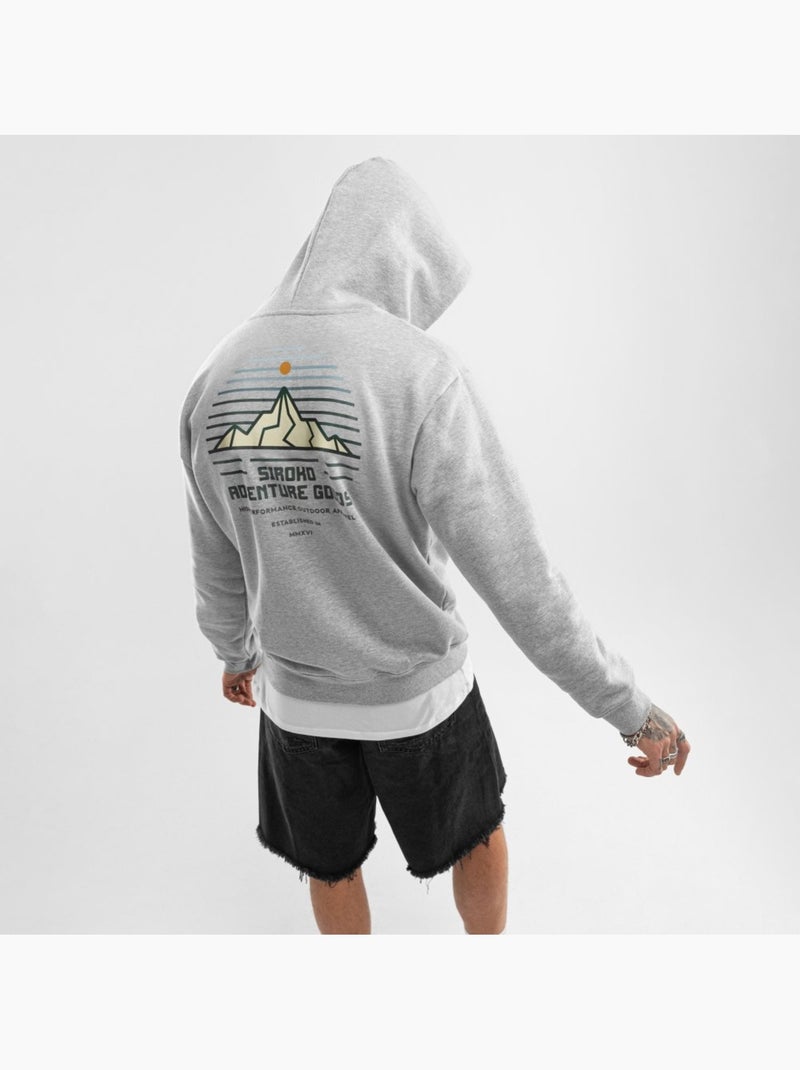 Sweat à capuche homme lifestyle homme cumbre Blanc Gris - Kiabi
