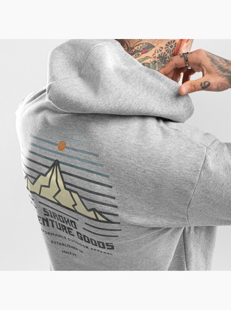 Sweat à capuche homme lifestyle homme cumbre Blanc Gris - Kiabi