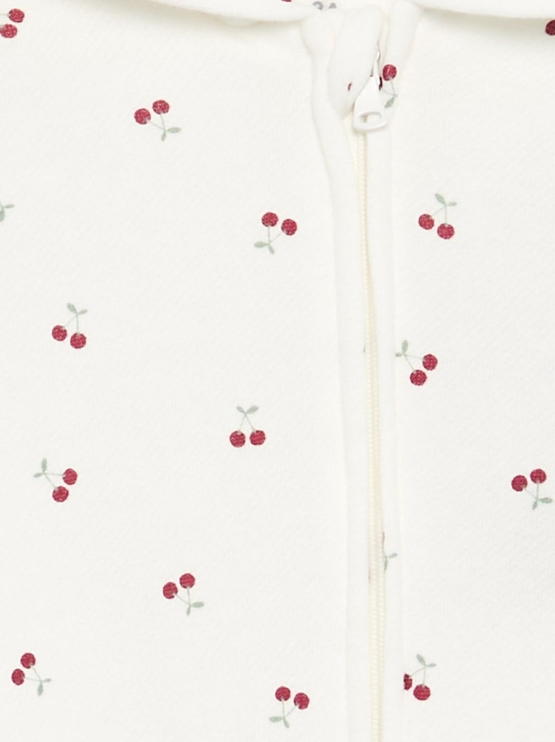 Sweat à capuche imprimé Blanc - Kiabi