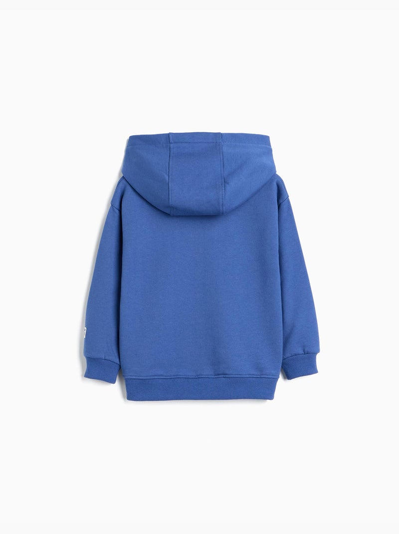 Sweat à capuche imprimé, mo fashion Bleu - Kiabi