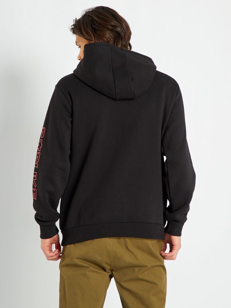 Sweat à capuche imprimé Naruto noir - Kiabi