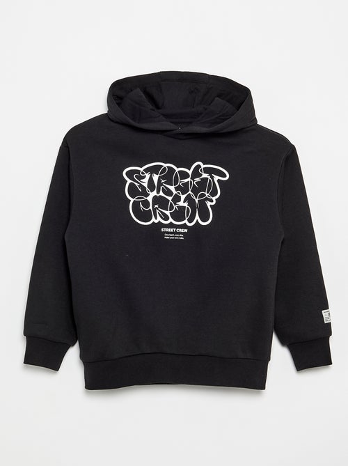 Sweat à capuche imprimé - Kiabi