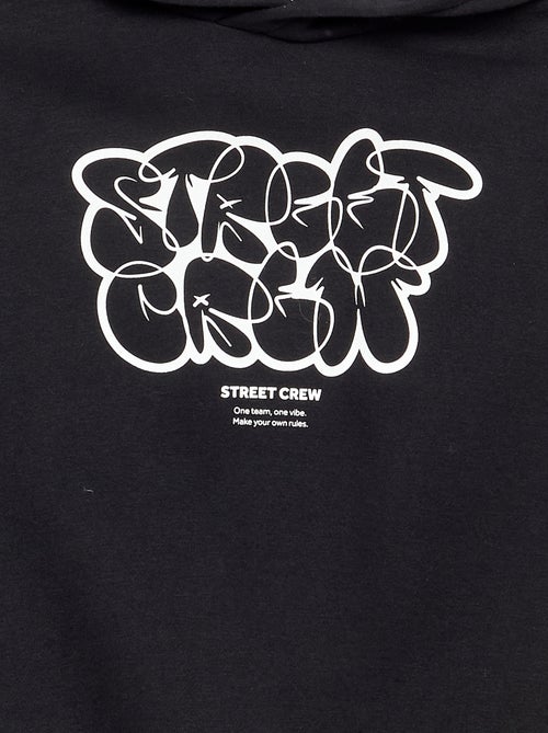Sweat à capuche imprimé - Kiabi