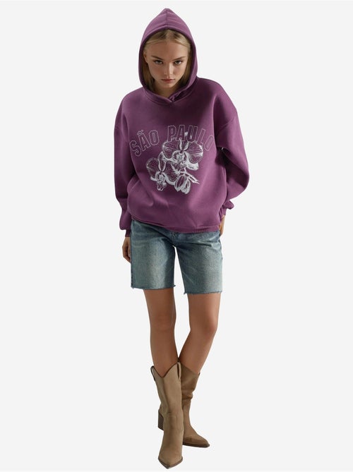 Sweat à capuche imprimé oversize busem - Kiabi Sweat à capuche imprimé oversize busem - Kiabi