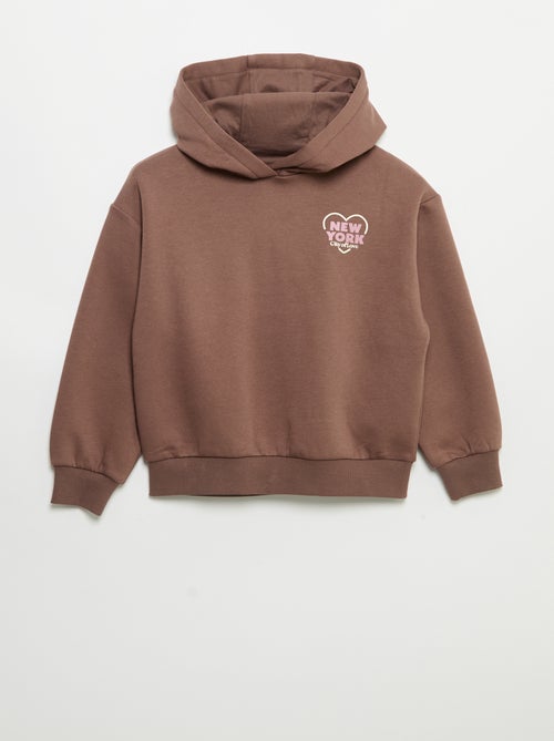 Sweat à capuche imprimé recto/verso - Kiabi Sweat à capuche imprimé recto/verso - Kiabi