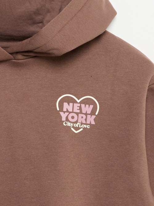 Sweat à capuche imprimé recto/verso - Kiabi Sweat à capuche imprimé recto/verso - Kiabi