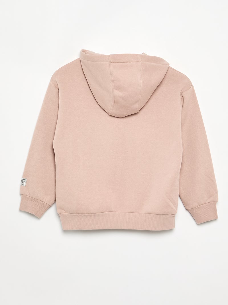 Sweat à capuche imprimé Rose - Kiabi