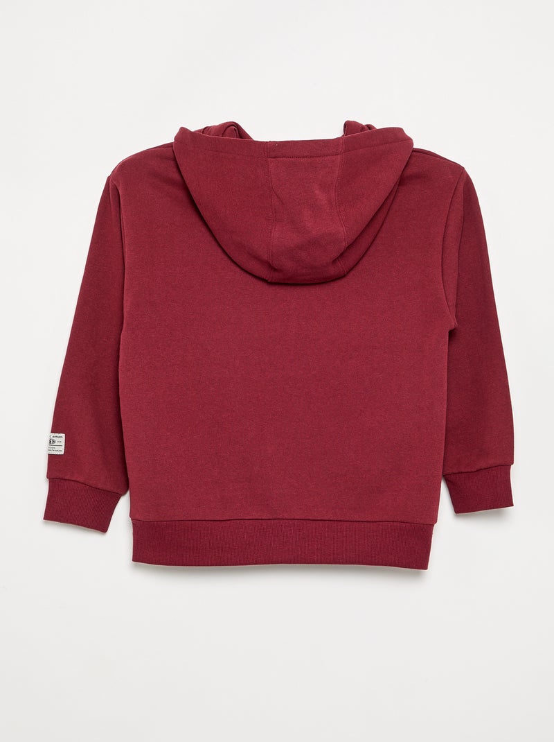 Sweat à capuche imprimé Rouge - Kiabi