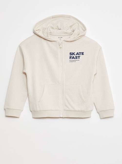 Sweat à capuche imprimé 'skate' - Kiabi
