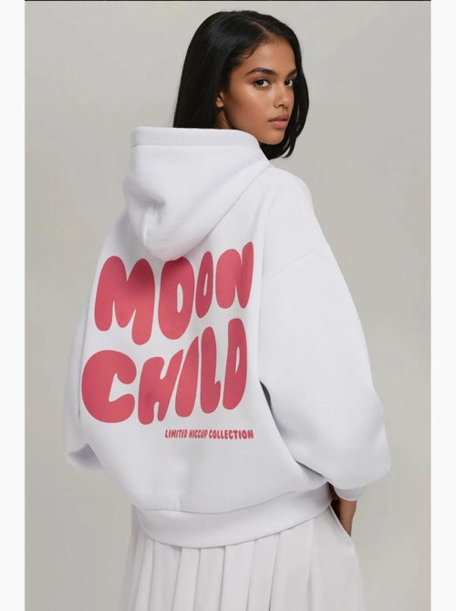 Sweat à capuche imprimé surdimensionné hiccup - Kiabi Sweat à capuche imprimé surdimensionné hiccup - Kiabi