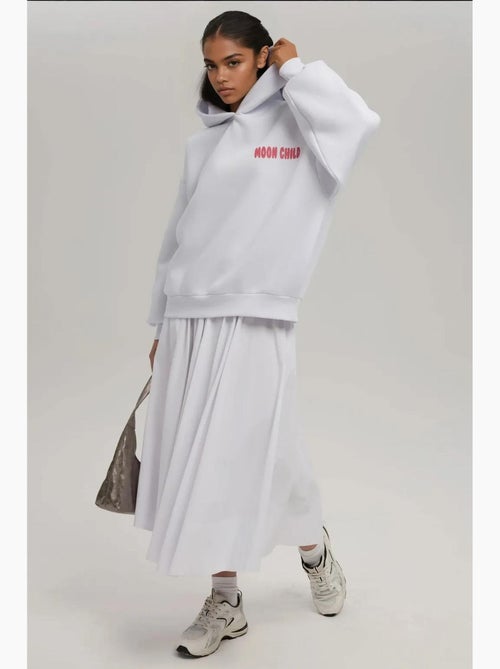 Sweat à capuche imprimé surdimensionné hiccup - Kiabi Sweat à capuche imprimé surdimensionné hiccup - Kiabi