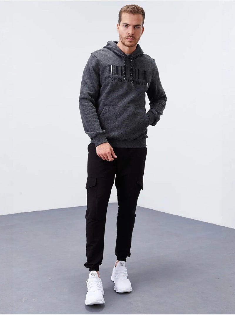 Sweat à capuche imprimé tommy Gris Noir - Kiabi