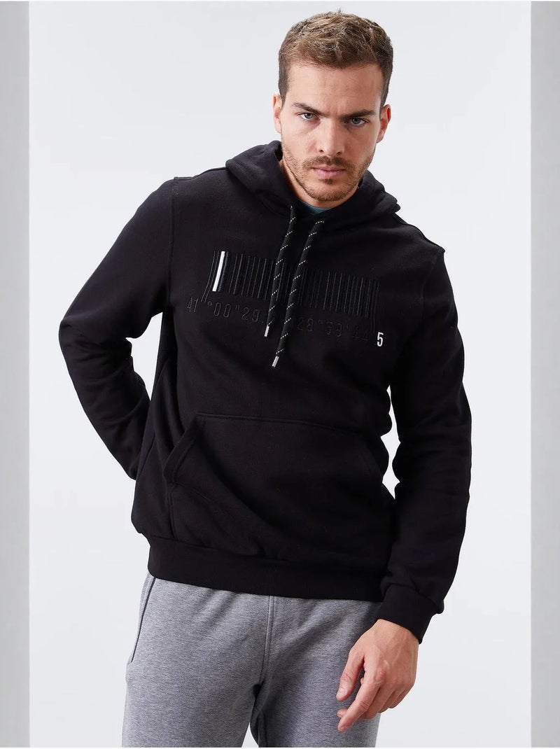 Sweat à capuche imprimé tommy Noir - Kiabi