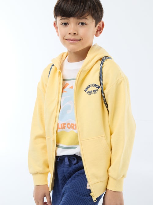 Sweat à capuche loose brodé - Kiabi Sweat à capuche loose brodé - Kiabi