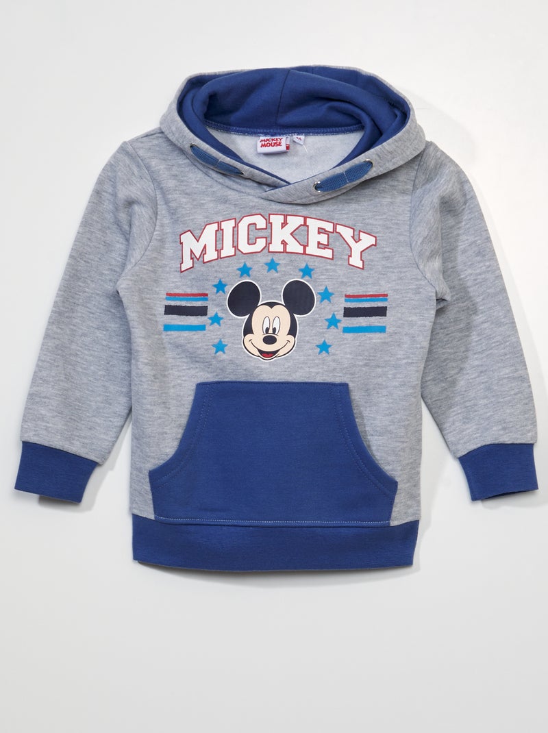 Sweat à capuche 'Mickey' Gris - Kiabi