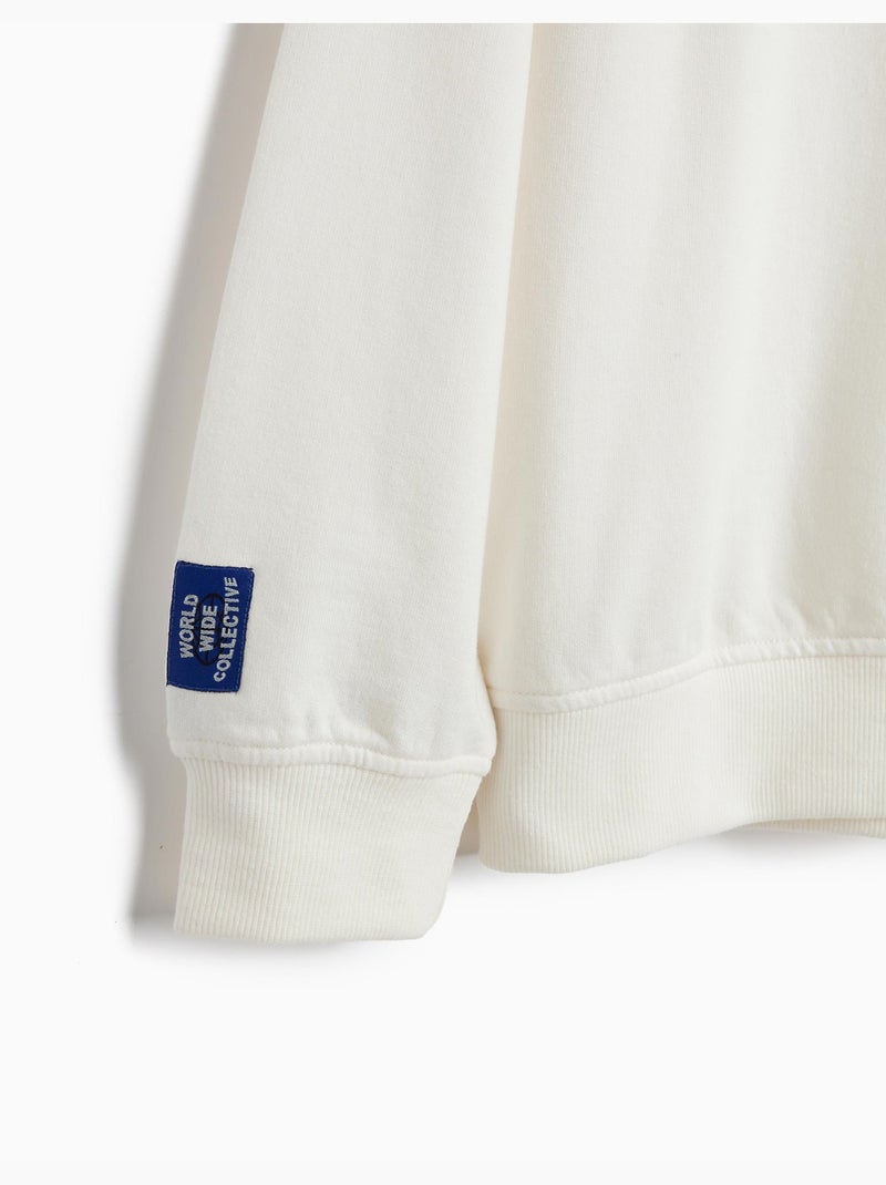 Sweat à capuche, mo fashion Blanc - Kiabi