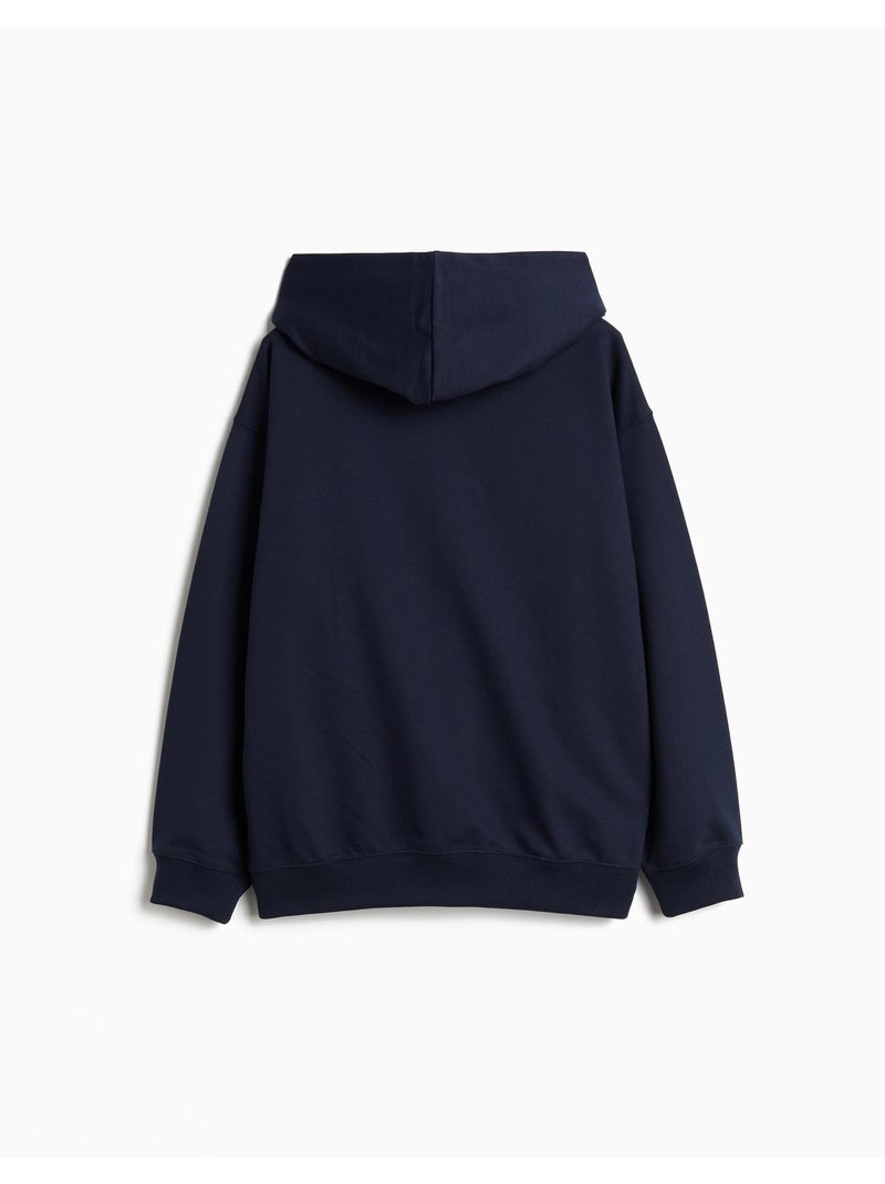 Sweat à capuche, mo fashion Bleu - Kiabi