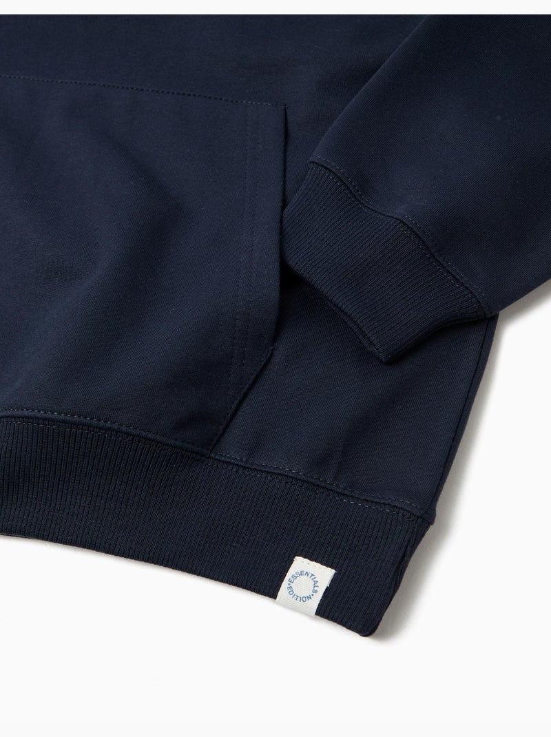Sweat à capuche, mo fashion Bleu - Kiabi