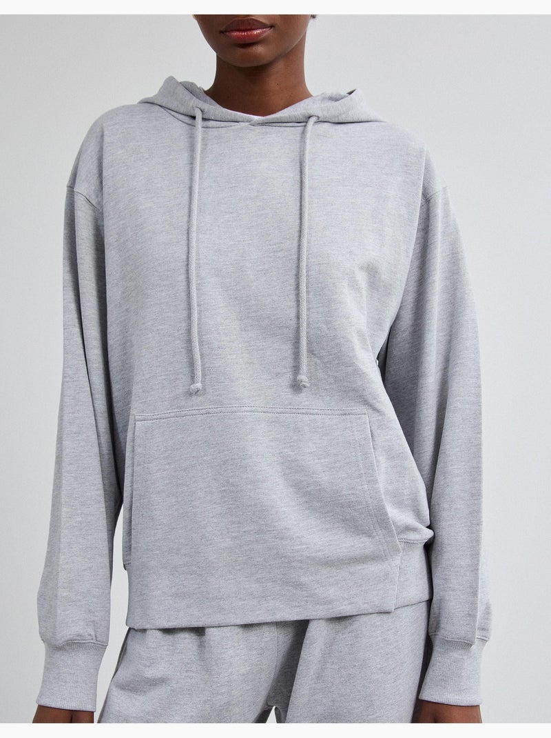 Sweat à capuche, mo fashion Gris - Kiabi