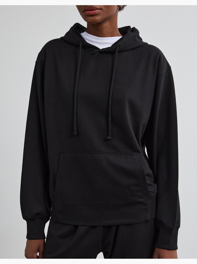 Sweat à capuche, mo fashion Noir - Kiabi