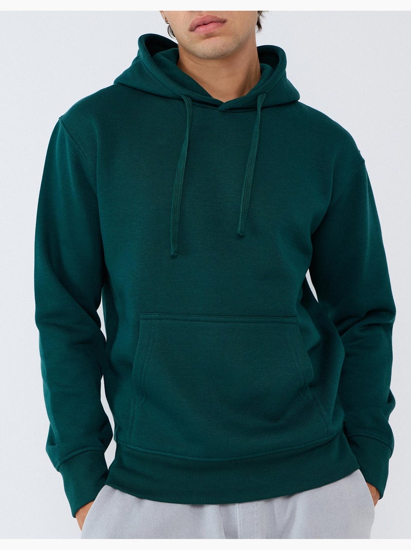 Sweat à capuche, mo fashion Vert - Kiabi