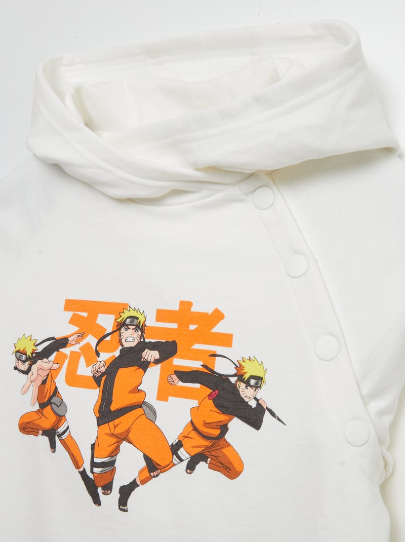 Sweat à capuche 'Naruto' - So Easy blanc - Kiabi