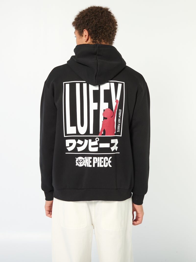 Sweat à capuche 'One piece' Noir - Kiabi