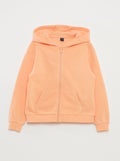 Sweat à capuche Orange - Kiabi