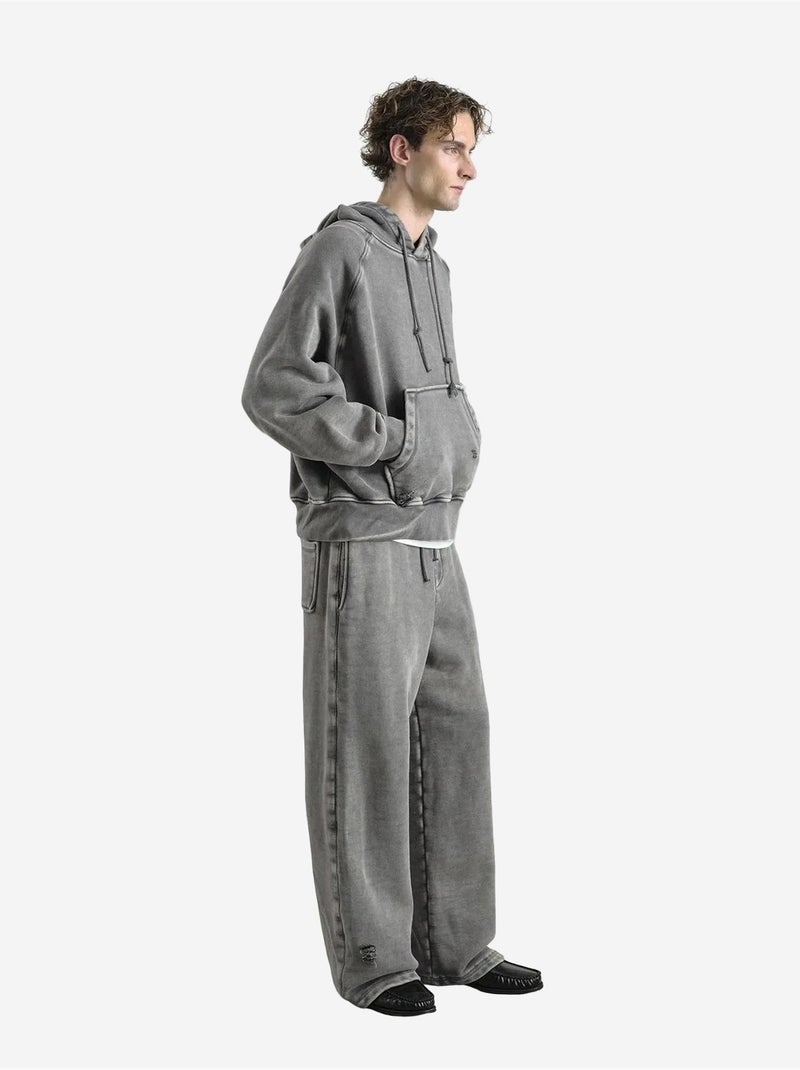 Sweat à capuche oversize avec poche giesto Kaki - Kiabi