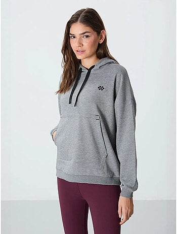 Sweat à capuche oversize avec poche tommy