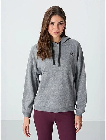Sweat à capuche oversize avec poche tommy