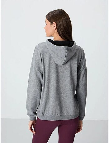 Sweat à capuche oversize avec poche tommy