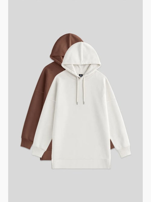Sweat à capuche oversize avec poche tommy - Kiabi Sweat à capuche oversize avec poche tommy - Kiabi
