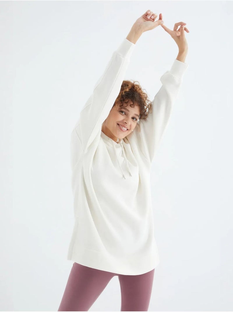 Sweat à capuche oversize avec poche tommy Marron - Kiabi