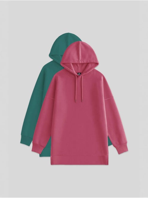 Sweat à capuche oversize avec poche tommy - Kiabi Sweat à capuche oversize avec poche tommy - Kiabi