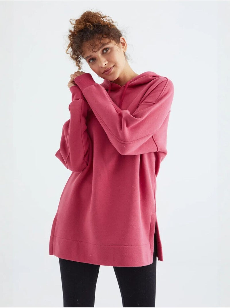 Sweat à capuche oversize avec poche tommy Rose bonbon - Kiabi