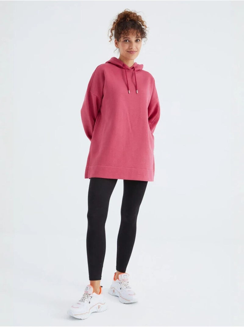 Sweat à capuche oversize avec poche tommy Rose bonbon - Kiabi