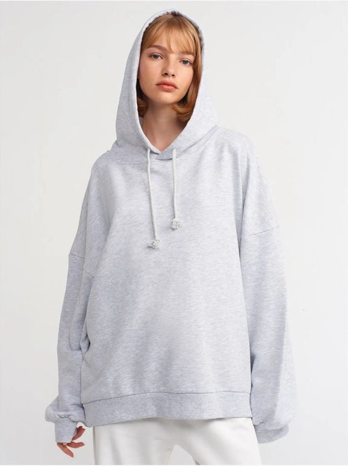 Sweat à capuche oversize en coton dilvin - Kiabi Sweat à capuche oversize en coton dilvin - Kiabi